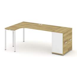 Стол эргономичный Concept CN.SA-210 Металл белый